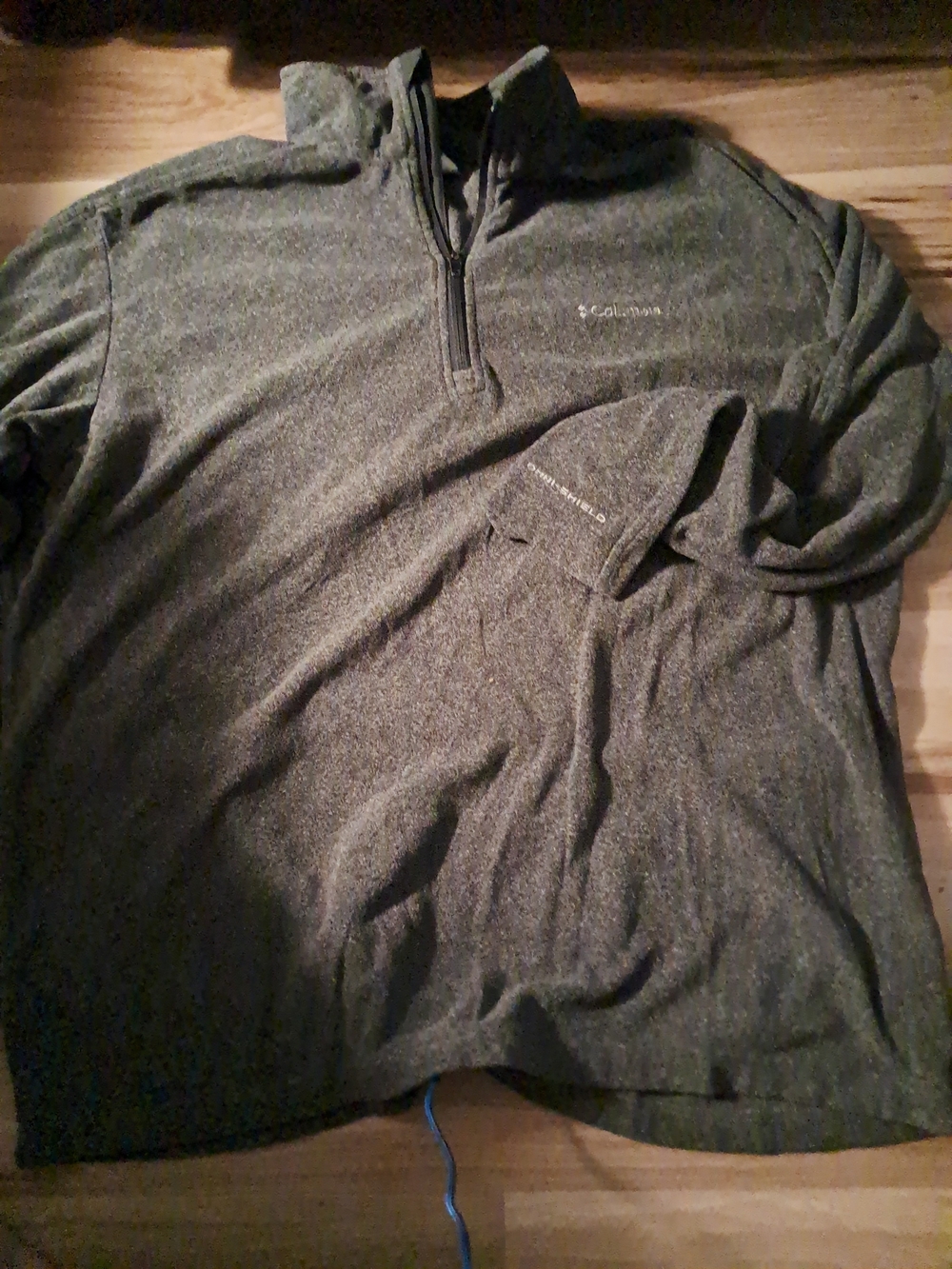 Columbia Men’s Olive Green Quarter-Zip Fleece Pullover